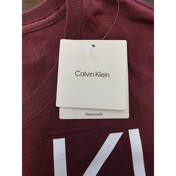 Calvin Klein T-shirt Men's Maroon Red XL (NEW ORIGINAL WITH TAGS) NWT - Picture 3 of 5